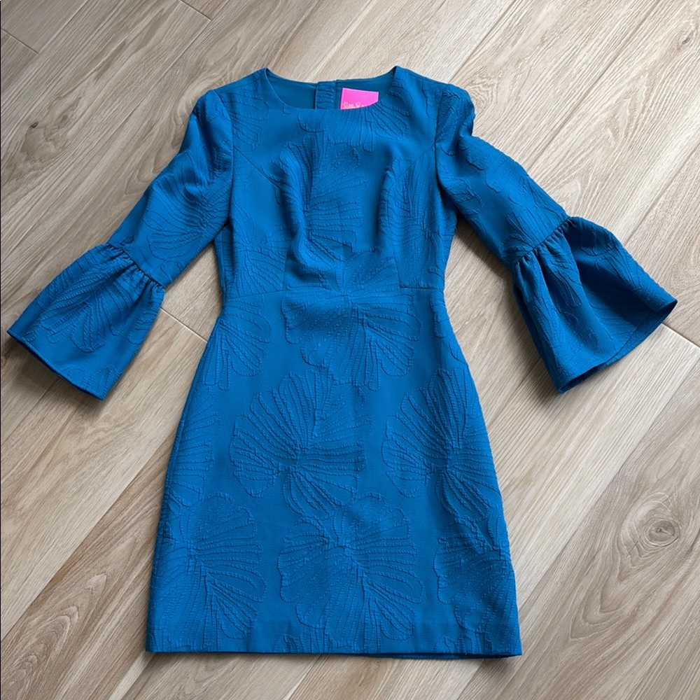 Lilly Pulitzer Teal Textured Dress